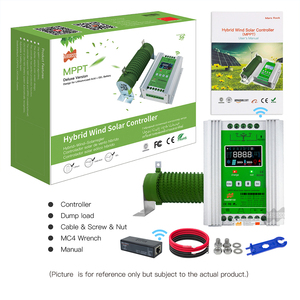 Contrôleur de charge hybride solaire-éolien Wifi 12V 24V 48V 3000W, charge MPPT pour panneau solaire et éolienne, Lithium Plomb W756 - Product Image 4