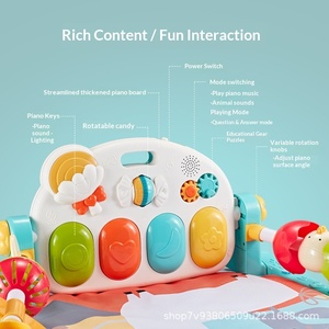 Caja <span class=keywords><strong>de</strong></span> Regalo <span class=keywords><strong>de</strong></span> Juguetes Educativos <span class=keywords><strong>de</strong></span> Plástico Multifuncional para Recién Nacidos, Bebés <span class=keywords><strong>de</strong></span> Tres Meses, Gimnasio <span class=keywords><strong>de</strong></span> Actividades para Bebés con Música y Funciones <span class=keywords><strong>de</strong></span> Ejercicio - Product Image 2