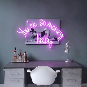 Enseigne néon LED publicitaire en forme de guitare, vente en gros, pour extérieur et intérieur, enseigne LED intérieure pour bar - Product Image 4