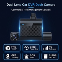 4G GPS Dual Channel Car DVR 1080P FHD Perekam Video Depan dengan Streaming Langsung dan Perekaman Berulang untuk Taksi, Kendaraan Penumpang, dan Armada