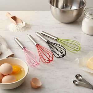 <span class=keywords><strong>Fouet</strong></span> en <span class=keywords><strong>silicone</strong></span> de qualité alimentaire pour mélange intensif, résistant à la rouille, batteur à œufs pour cuisines commerciales - Product Image 2