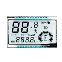Afficheur de vélo électrique à code segmenté, tableau de bord multicolore à code segmenté, odomètre à réflexion directe, écran LCD