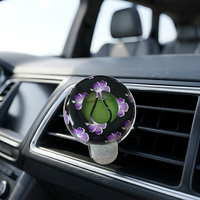 Diffuseur d'air liquide rond en plastique pour grille d'aération de voiture avec évaporation naturelle, longue durée, taille personnalisée