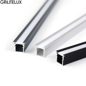 Perfil de aluminio LED Plug and Play con difusor para tiras de luces de 5mm/8mm/10mm/12mm para iluminación de armarios y gabinetes - Product Image 4