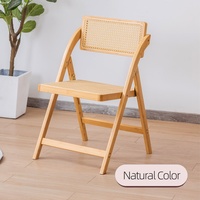 Chaise de salle à manger en rotin japonais, fauteuil rétro en bois massif Wabi-Sabi pour salon, restaurant, café, meubles d'hébergement