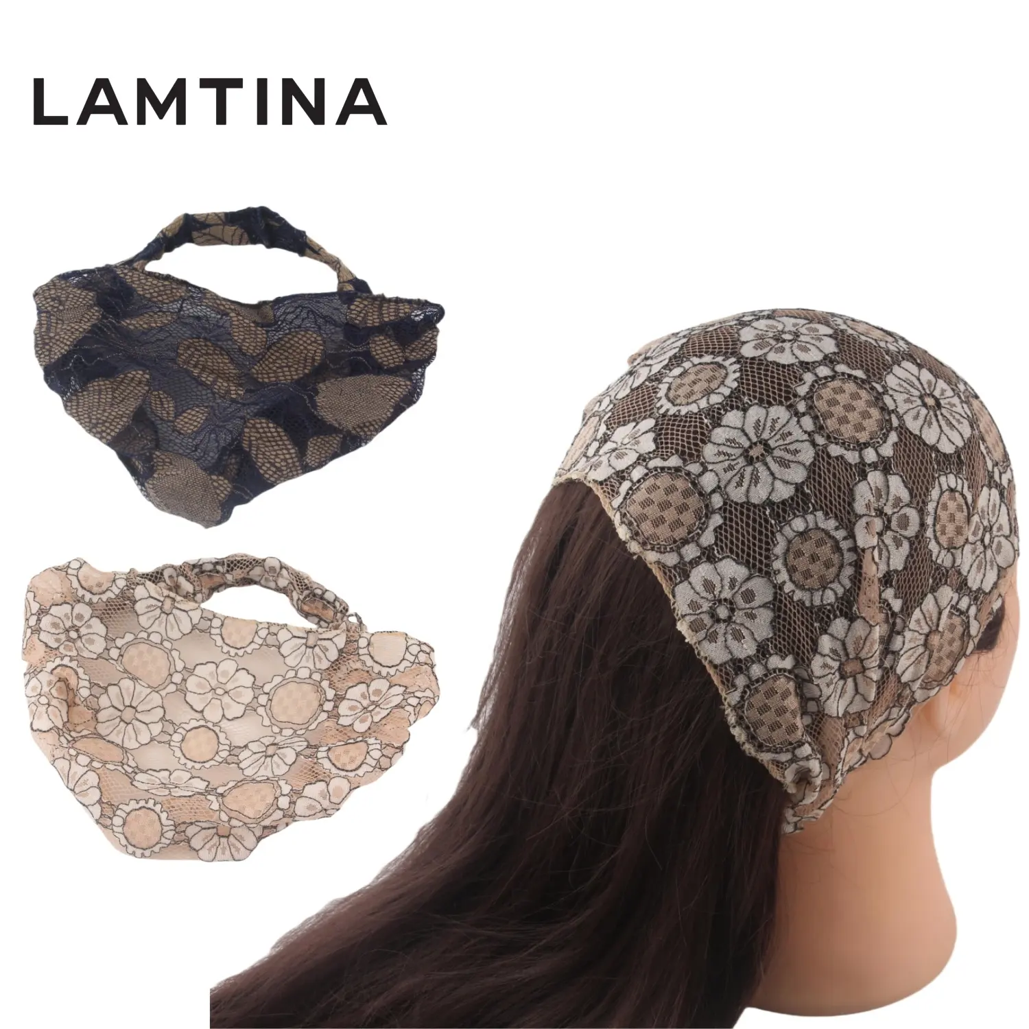 Bandanas elásticas bohemias para el pelo al por mayor con estampado de flores, diadema, accesorios de moda para el cabello para mujer personalizados
