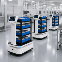 Robot mobile autonome AGV AMR avec capacité de charge de 300 kg, navigation guidée par laser LiDAR SLAM pour la logistique d'entrepôt intelligent