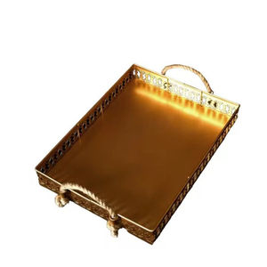 Plateau de service élégant pour aliments et collations, plateau à café, plateau décoratif pour fêtes, décoration de la maison, restaurant, hôtel - Vente chaude - Product Image 1