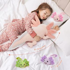 Kişiselleştirilmiş Karikatür Axolotl Salamander Peluş Oyuncaklar - Süper Yumuşak Plastik ve Flanel Malzemelerden Yapılmış Peluş Oyuncaklar Toptan Satış Mevcut - Product Image 5