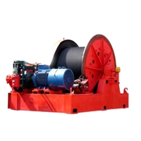 Matériau de construction robuste levage double tambour moteur haute vitesse câble tirant machine 2 5 10ton puissance treuil électrique