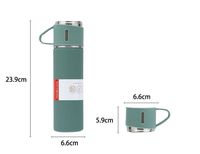 Ensemble cadeau de tasses isothermes à double paroi de 500 ml, tasse à thé, tasse isotherme en acier inoxydable, bouteille d'eau, bouteille isotherme portable sous vide