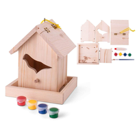 Nichoir Classique de Luxe Moderne en Bois pour Oiseaux - Maison d'Extérieur Toutes Saisons pour Animaux