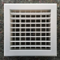 Système de ventilation d'air intérieur moderne, grille d'aération carrée en plastique ABS avec installation facile, registres d'aération de plafond
