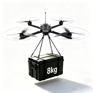 โดรนคาร์บอนไฟเบอร์ขนาด 15 นิ้ว ชุดเต็ม FPV รับน้ำหนักได้ 8 กก. ระบบขับเคลื่อนไร้แปรงถ่าน ระบบระบุตำแหน่ง GPS ควบคุมระยะไกลกลางแจ้ง FPV - Product Image 2