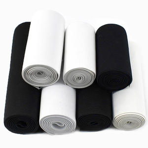 Meetee AP355 10-20cm DIY accesorios de costura negro blanco cinturón de ganchillo banda elástica correa para vestido ropa cintura banda de goma - Product Image 2
