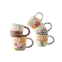 Mug en céramique personnalisé Fotini Tikkou Visage, cadeau créatif, design de logo de mariage