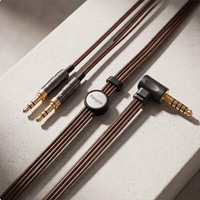 Câble pour casque Yongse Horizon en cuivre monocristallin, 4,4 mm équilibré double face, 3,5 mm, 1,2 m pour une écoute HIFI