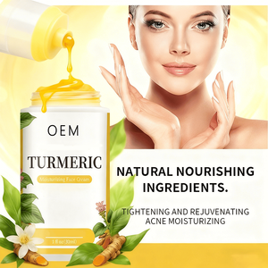 Crema Facial de Cúrcuma OEM con Glicerina, Té Verde y Niacinamida, Ilumina la Piel, Combate el Acné, Unifica el Tono, Atenúa Cicatrices, Daños Solares y Manchas de la Edad - Product Image 3