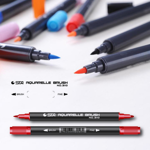 Juego de pinceles de arte marcador de 80 colores de contorno personalizado de exportación STA, bolígrafos de doble punta de fieltro, bolígrafos de pintura acrílica Premium para lienzo Stone Rock - Product Image 3