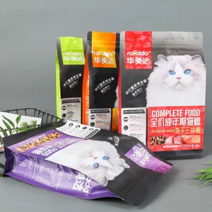 5kg 10kg 15kg 20kg 25kg Ziplock Aluminum Foil Dog Cat Plastic Flat Bottom Custom Dry Pet Food 20 Kg Bags Packaging Pet Food Bag