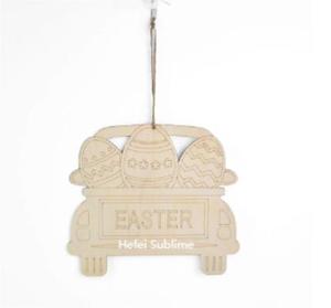 2022 Best-selling Elegant Wooden Hanging Rabbit Craft For Easter Decoration