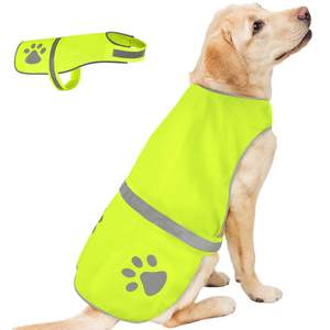 Gilet <span class=keywords><strong>de</strong></span> sécurité réfléchissant pour chien protège les animaux domestiques des voitures et des accidents <span class=keywords><strong>de</strong></span> <span class=keywords><strong>chasse</strong></span>, jaune fluorescent haute visibilité - Product Image 1