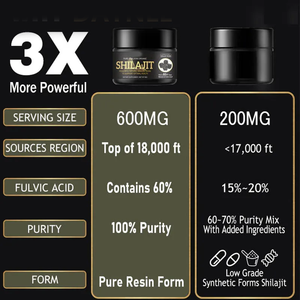 Complément alimentaire liquide à base de résine de shilajit de l'Himalaya, plus de 85 oligo-éléments, 50 g, soutien immunitaire pour adultes - Product Image 3