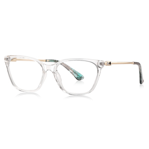 LS206 Katzenaugen-Brille mit Tiermuster und Blaulichtfilter für Damen, Schwarze Fassung, Ovale und Eckige Gesichtsformen, Minimalistisch, Raffiniert, Europäischer Stil - Product Image 5