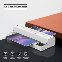 Laminateur de pochettes Unimate T50-A3 A3 à 4 rouleaux prenant en charge plusieurs formats