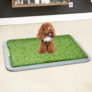 Tapis d'entraînement intérieur intelligent Plateau de gazon artificiel vert Tapis de fournitures de <span class=keywords><strong>pipi</strong></span> pour chats chiens Sacs de <span class=keywords><strong>caca</strong></span> inclus Siège de toilette intelligent pour animaux de compagnie - Product Image 1