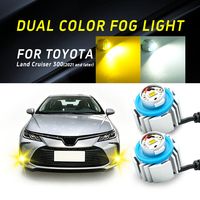 Ampoule de phare antibrouillard LED L1B bicolore pour Honda Civic Accord 52W Switchback 3000K ambre et 6500K blanc CANBUS sans modification