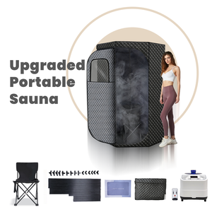 ZT Home Spa <b>Portable</b> <b>Sauna</b> Tent Foldable Whole Body Steam Box with Steamer Modern Design <b>Portable</b> <b>Sauna</b> Box for Apartment Use - Product Image 4