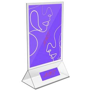 Portafotos Personalizado para Tarjetas Postales, Porta Menús Acrílico de Doble Cara - Product Image 3