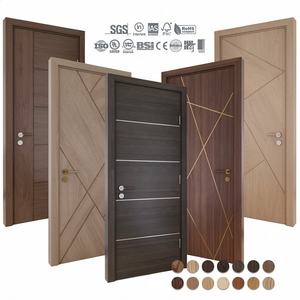 Puertas Interiores de Madera Sólida Estilo Turco Moderno con Acabado para Dormitorio de Villa - Product Image 3