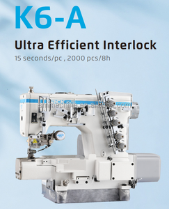 Máquina de Coser Industrial Computarizada Jack K6-UT Nueva, de Tres Agujas, de Accionamiento Directo, para Uso Doméstico, con Cama Cilíndrica Superior e Inferior, para Coser Fundas - Product Image 2