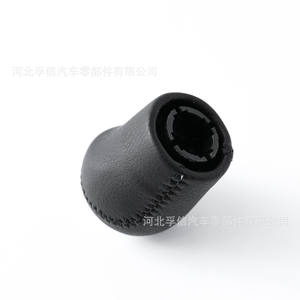 Pomo de palanca de cambios de cuero negro para Nissan Qashqai X-Trail 2006-2013, transmisión manual - Product Image 3