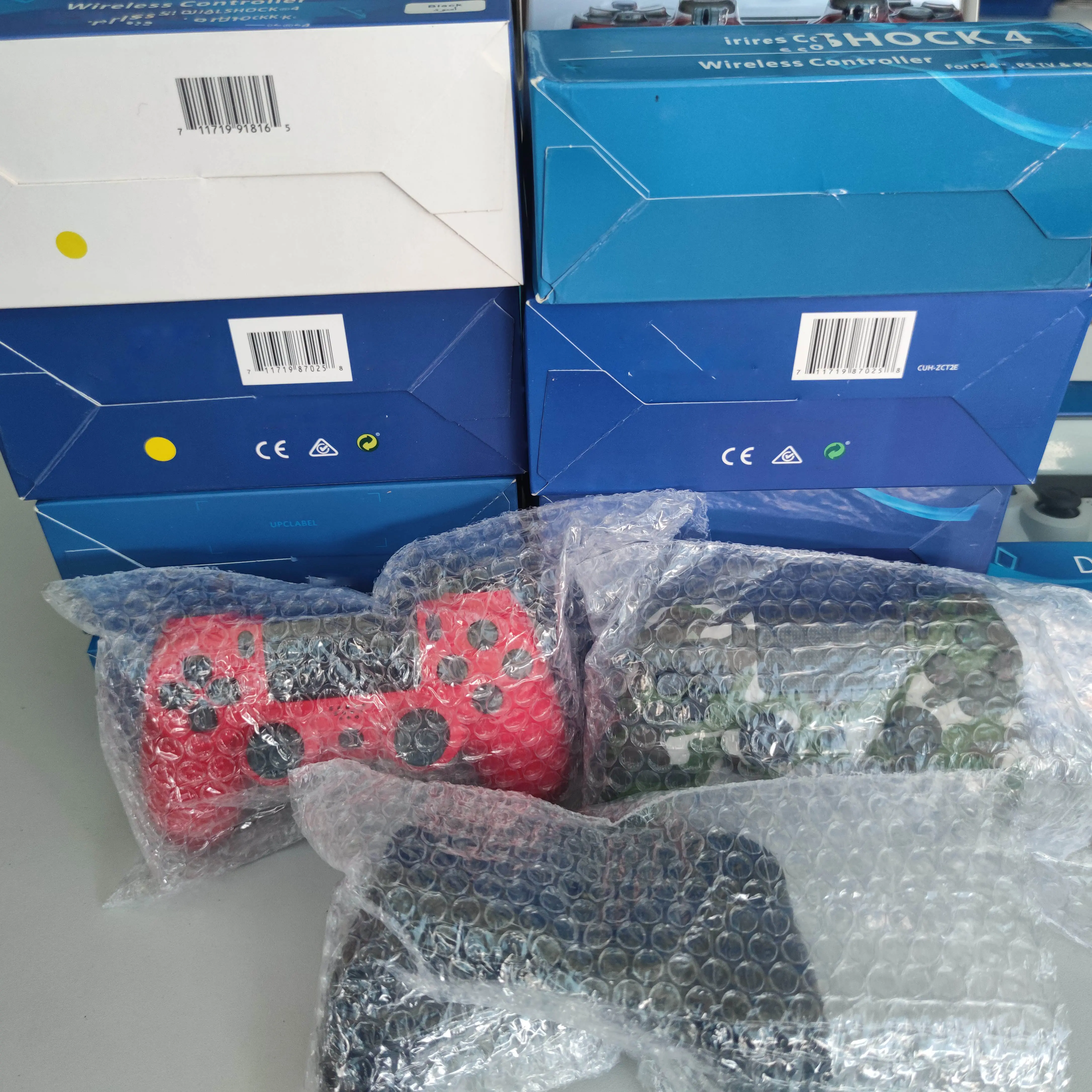 الأصلي شعار PS4 تحكم أزرار المقود أداة تحكم في الألعاب لاسلكية ل PS4 وحدة التحكم غمبد الجملة PS4 تحكم