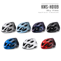 Casque de vélo KMS-HO109 pour adultes, cyclisme sur route et VTT, 205g, In-Mold, 19 aérations, rembourrage lavable, système de réglage par molette, unisexe
