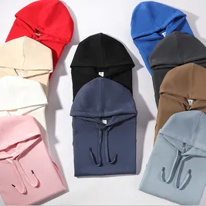 GH Hot sale custom color drop shoulder made capucha de hombros sale overside hoodie with rope drawstring 100% cotton hoodie