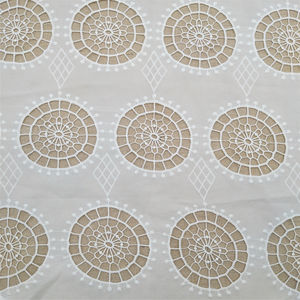 Tissu élégant et durable en dentelle brodée 100% coton pour tissu Produit de qualité supérieure - Product Image 1