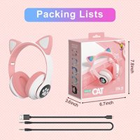 Casque sans fil Macaron avec microphone, carte TF, pour enfants, casque de jeu, écouteurs supra-auriculaires, écouteurs intra-auriculaires