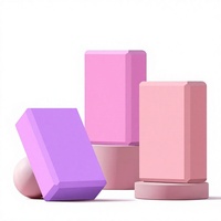 Bloque de Espuma de Alta Densidad Transpirable y Antideslizante Ecológico para Práctica de Yoga y Danza, Diseño Minimalista de EVA para Niños Principiantes