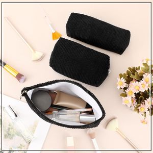 <span class=keywords><strong>Set</strong></span> di 3 Borse per il Trucco in Velluto a Coste per Donne, Carino ed Estetico con Sorriso, per Organizzazione e <span class=keywords><strong>Viaggio</strong></span>, Chiusura Aperta - Product Image 5