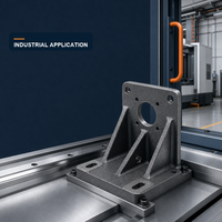 Support de fixation pour machine-outil en fonte gris sur mesure EN 1561, pièces d'équipement usinées CNC moulées par sablage