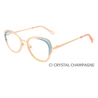 Style à la mode ovale acétate optique lunettes cristal coloré Design Temple Logo personnalisé