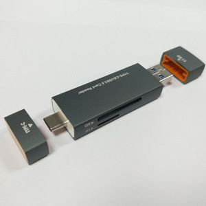 Đầu đọc thẻ mini hai trong một tốc độ cao hỗ trợ OTG cho điện thoại di động Loại C USB3.0 để cài đặt bên ngoài thẻ SD/TF - Product Image 4