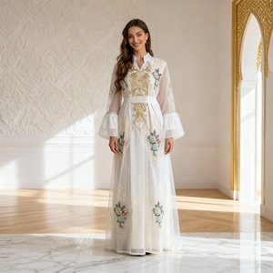 Abaya longue de luxe élégante sur mesure de haute qualité Nouveau style Occasion pour femmes musulmanes - Product Image 3