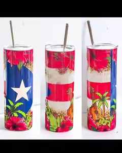 Prix usine de haute qualité mexicain Porto Rico Boricua Roberto Clemente Sublimation 20 Oz tasse en acier inoxydable gobelet de voyage - Product Image 3