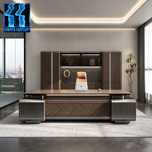 Escritorio Ejecutivo de Madera Moderno y Duradero Personalizado, Escritorio de Oficina de Lujo de Alta Gama para Directores y Gerentes, Ecológico para Edificios de Oficinas - Product Image 1
