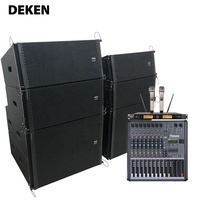Enceintes de sonorisation professionnelles SHOW L210 Dual 10 pouces 3 unités 2 voies pour DJ, enceintes de sonorisation à ligne de tableau inversée, enceintes de scène professionnelles
